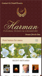 Mobile Screenshot of harmanfuneral.com